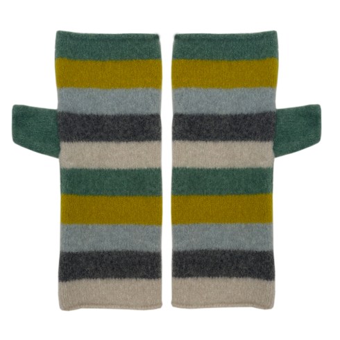 oliver striped lambswool gloves